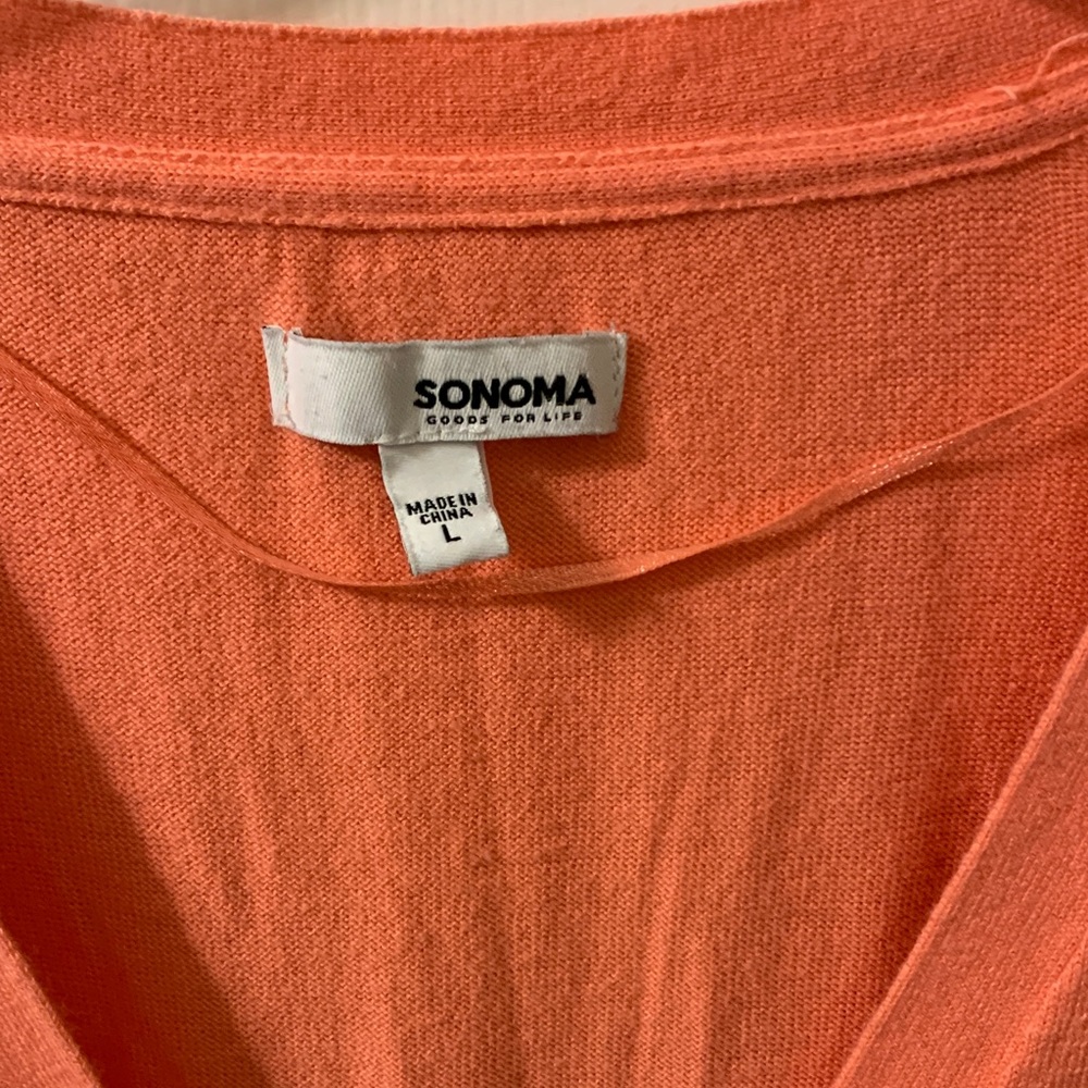 Sonoma Women's Coral Cardigan Sweater - Picture 2 of 5